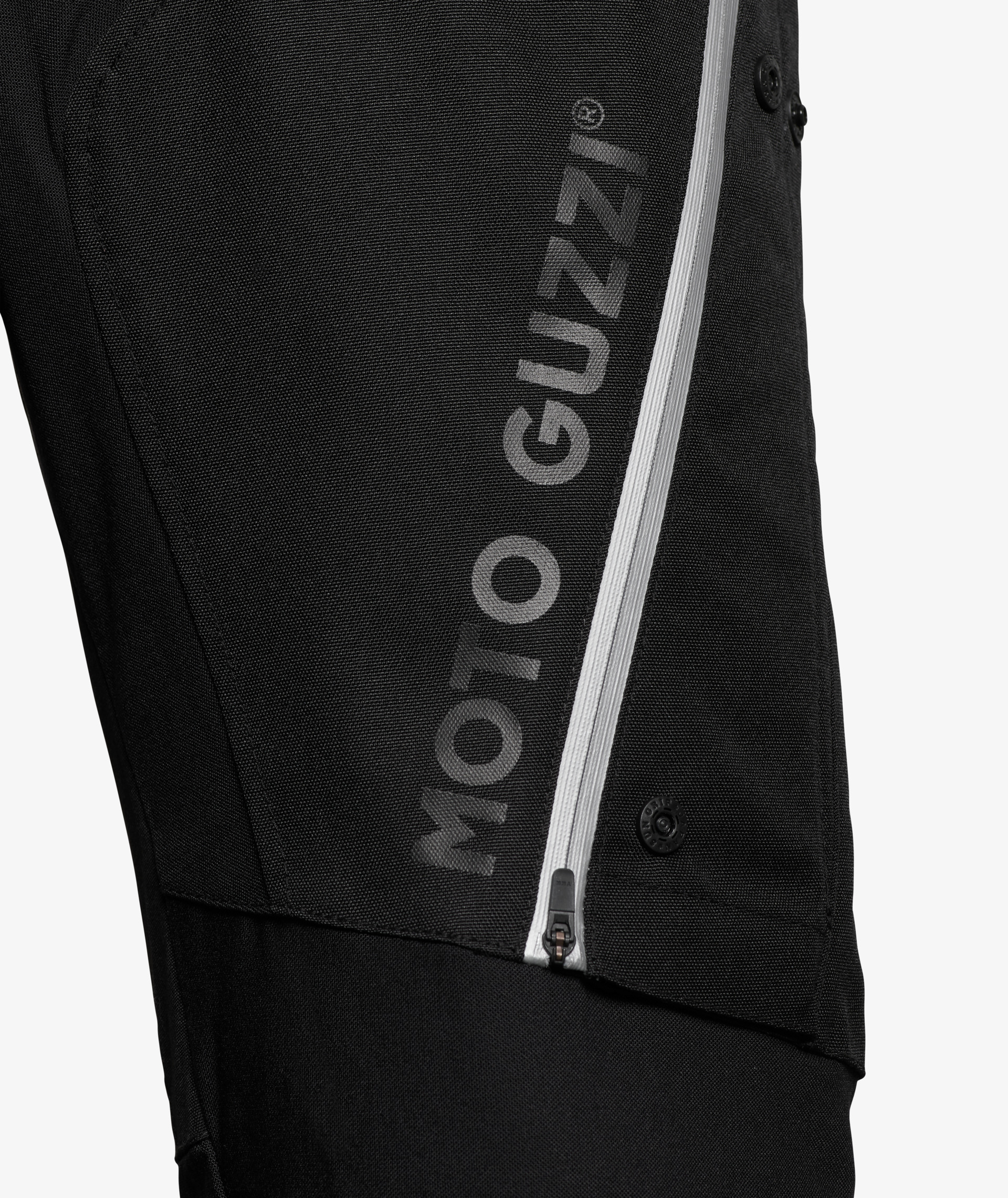 Pantalon Moto Guzzi "Adventure Touring" noir, protections incluses