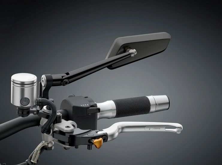 Rétroviseur RIZOMA Circuit 744 droit pour Vespa, noir anodisé