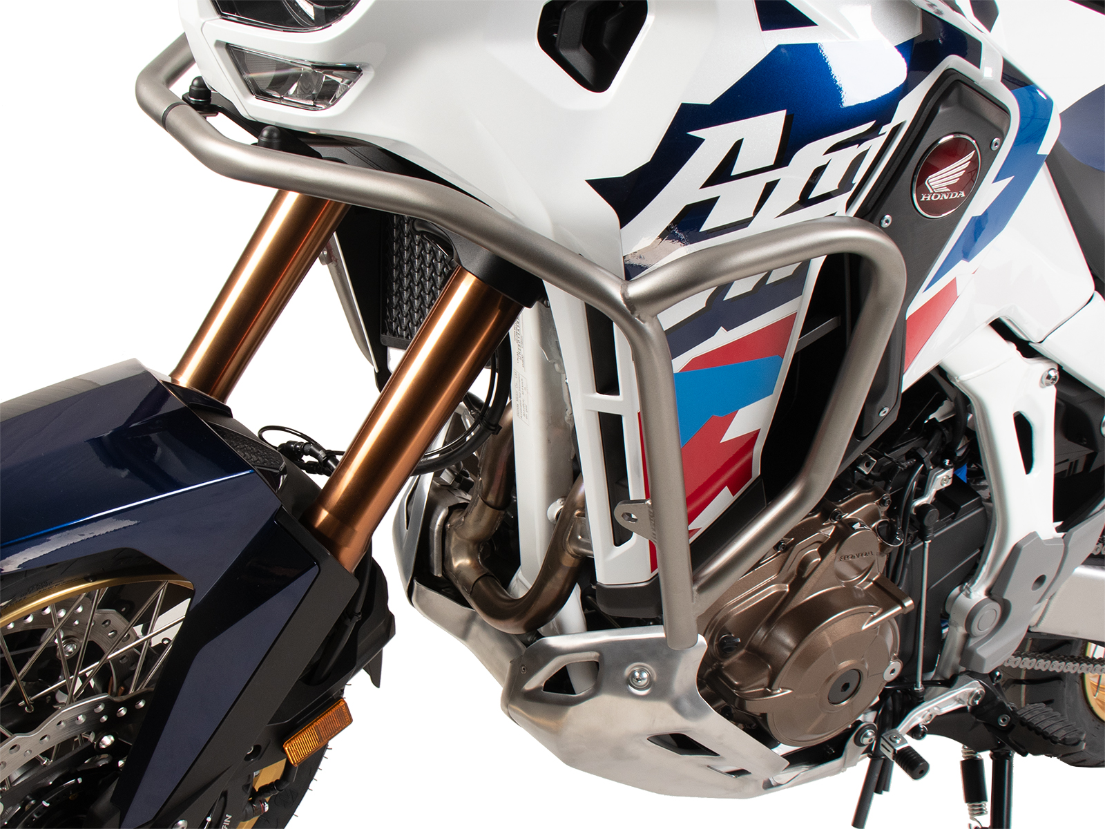 Arceau de protection du réservoir en acier inoxydable pour Honda CRF 1100 Africa Twin Adventure Sports (24-) Hepco & Becker