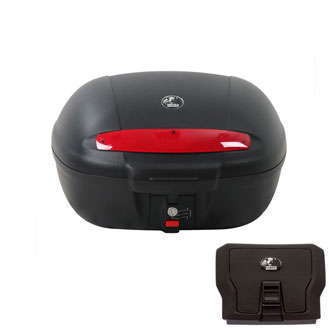 Journey Topcase 50 noir incl. palette topcase universelle pour supports étrangers Hepco & Becker