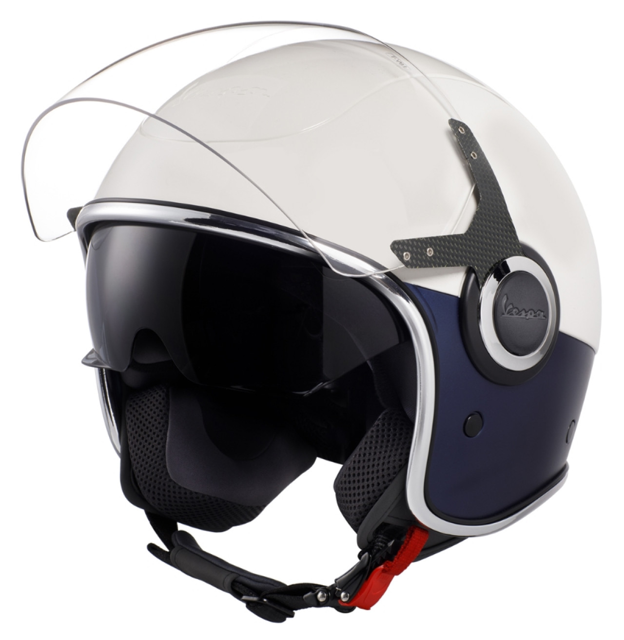 Casque Vespa VJ blanc / bleu