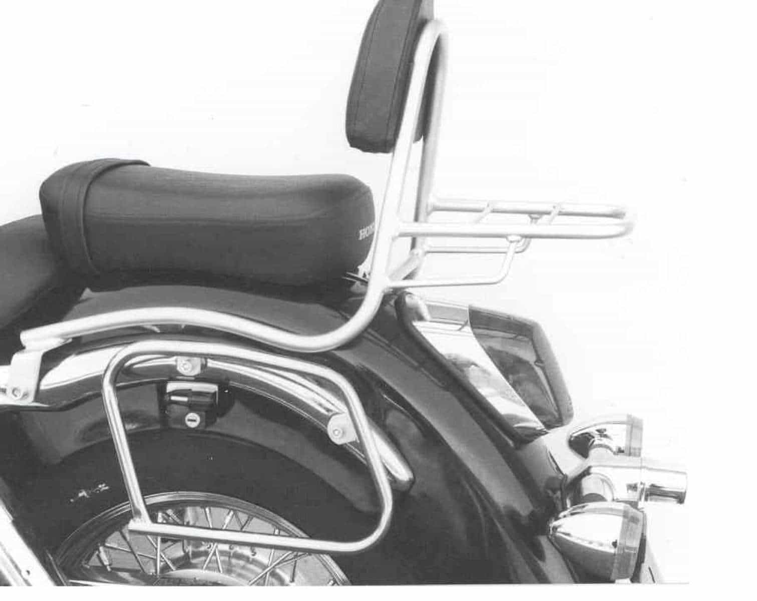 Sissybar avec porte-bagages chromé pour Honda VT 750 C2 (97-03) Hepco & Becker