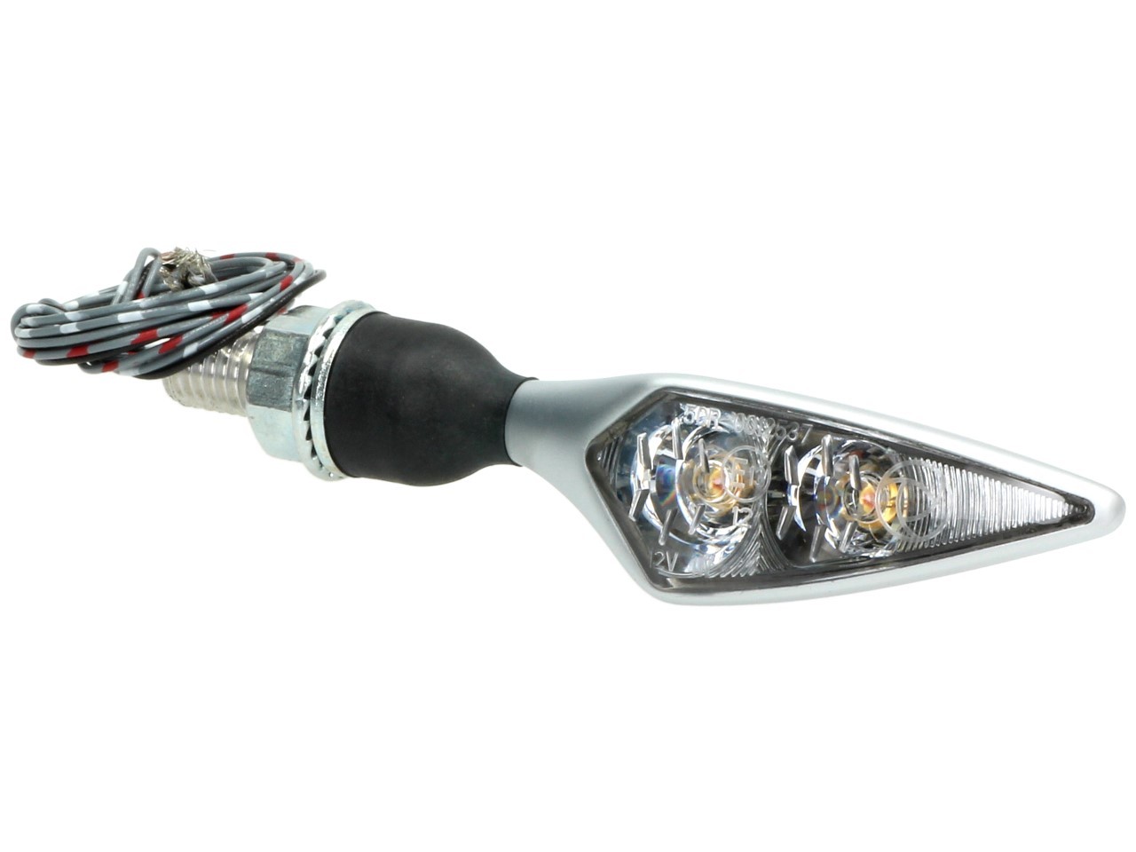 Kellermann Clignotant, feu arrière et feu stop, Rhombus DF, acier, LED, HR, 12 V, chrome mat, M8x20