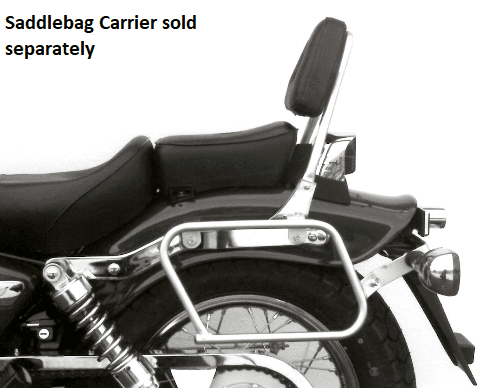 Sissybar sans porte-bagages chromé pour Honda CA 125 Rebel (95-01) /CMX 250 Rebel (96-01)