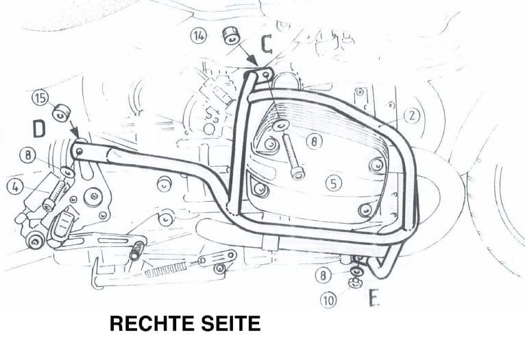 Arceau de protection moteur chromé pour BMW R 850 R (03-06)/R 1150 R (00-06) Hepco & Becker