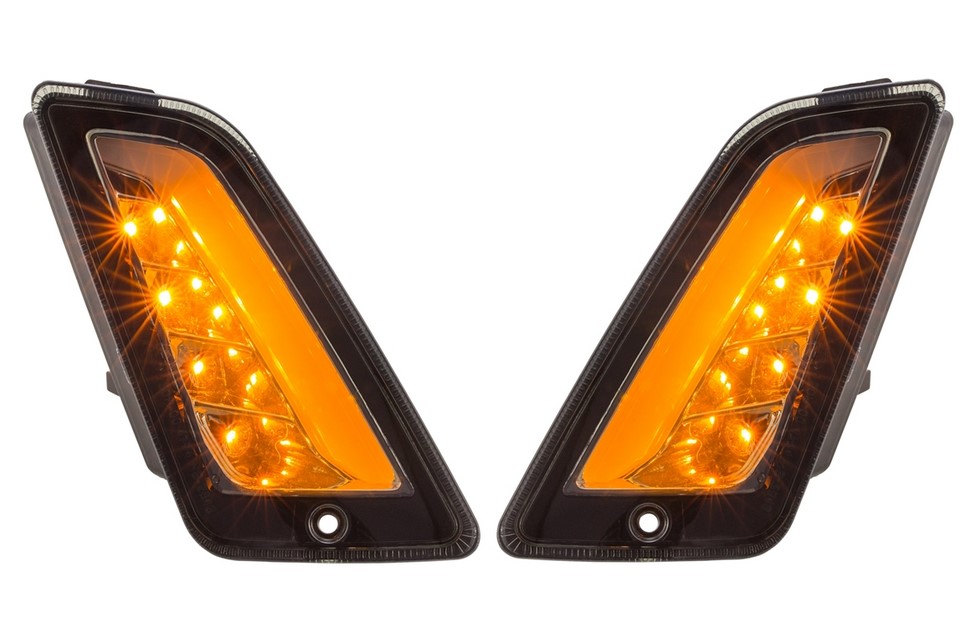 Kit clignotants avant gauche/droite pour Vespa GTS/GTS Super/GTV 125-300ccm ('14-), teinté