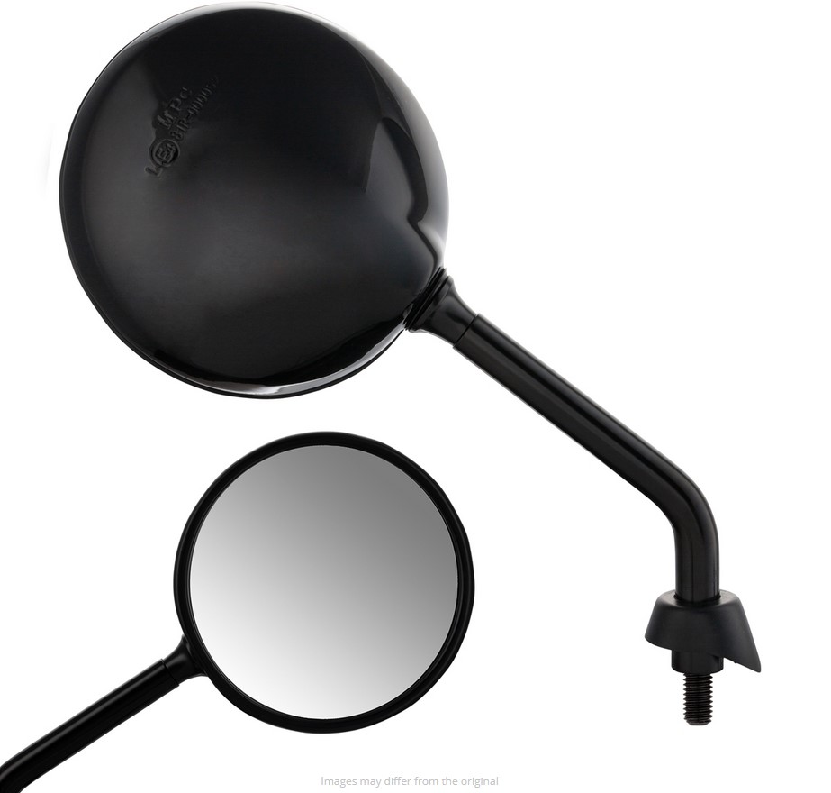 Rétroviseur Shorty pour Vespa, noir brillant, droite et gauche (la paire)