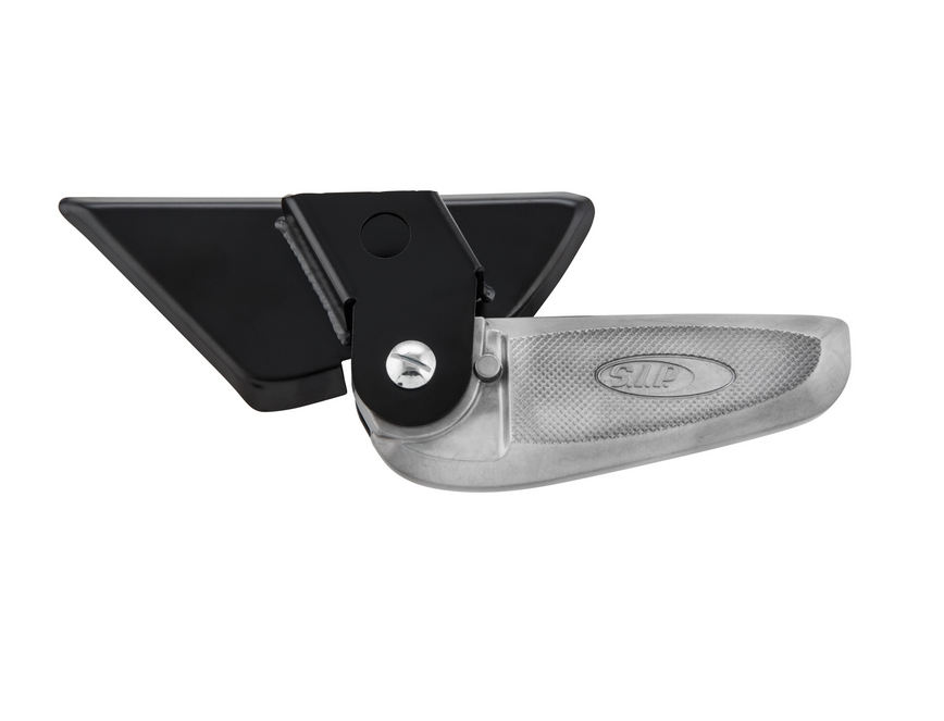 Repose-pieds droit et gauche pour Vespa LX /LXV /S 50-150ccm, noir/argenté