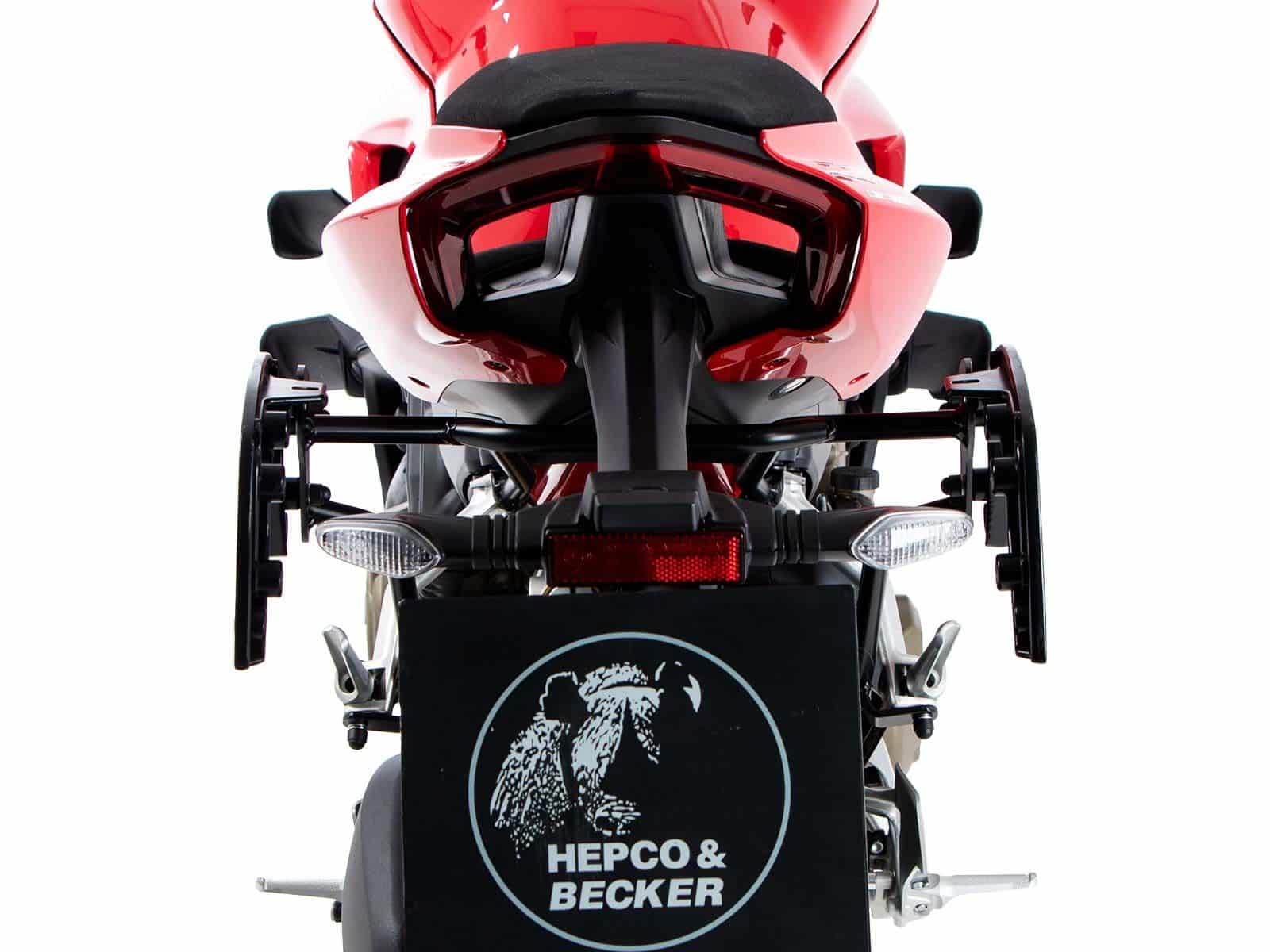 Supports latéraux C-Bow noirs pour Ducati Panigale V4 /S /R (18-24) d'origine Hepco & Becker