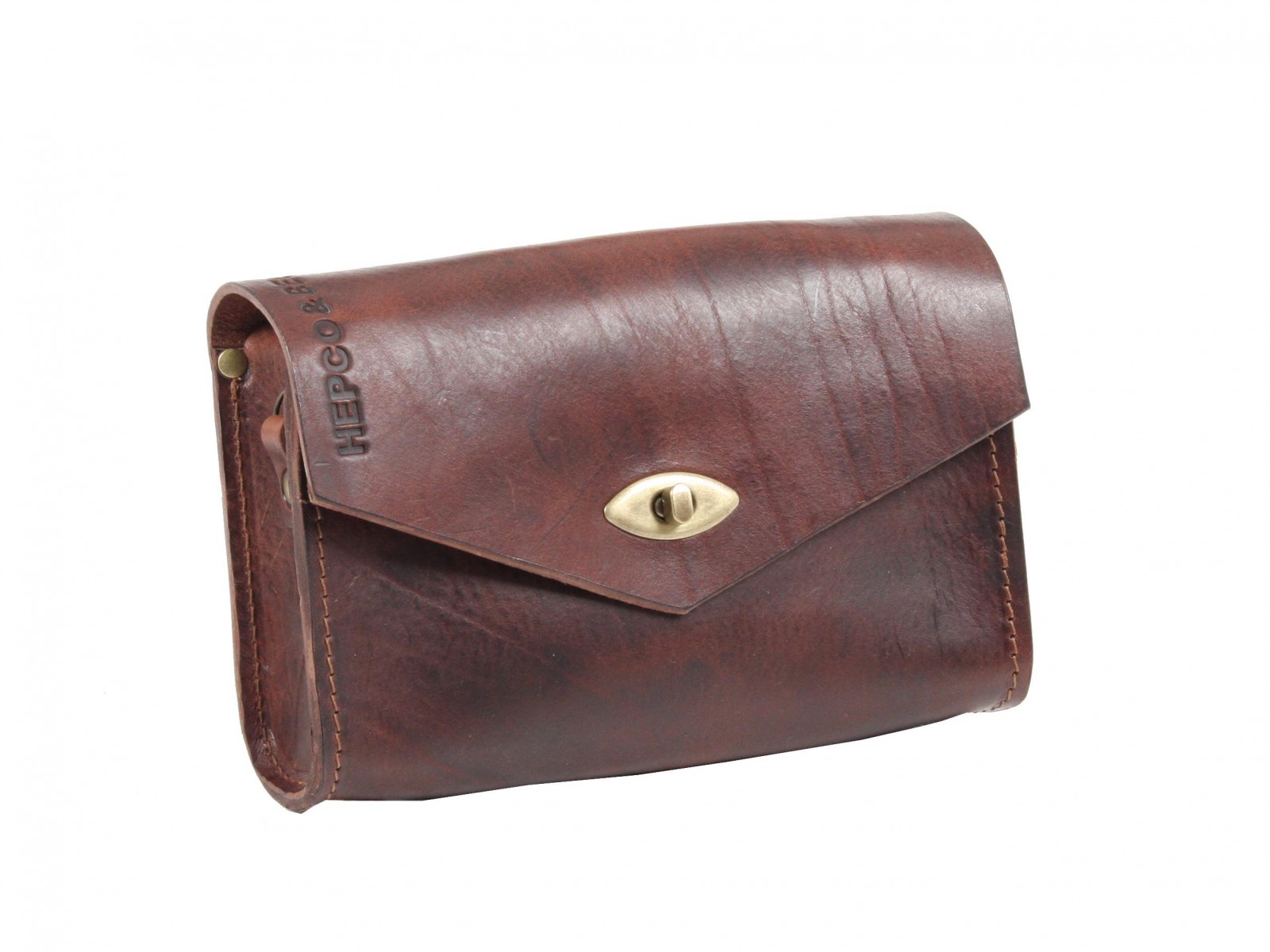 Sacoche à outils en cuir LEGACY marron 2,5L Hepco & Becker