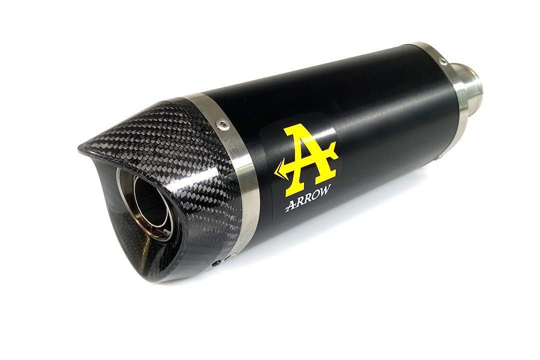 ARROW échappement DARK THUNDER aluminium avec embout en carbone pour Yamaha MT-07 (21-)