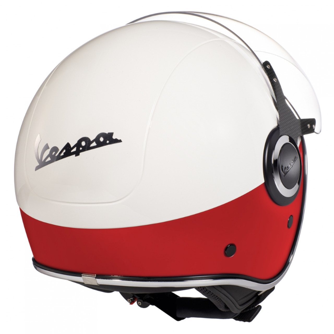 Casque Vespa VJ blanc / rouge