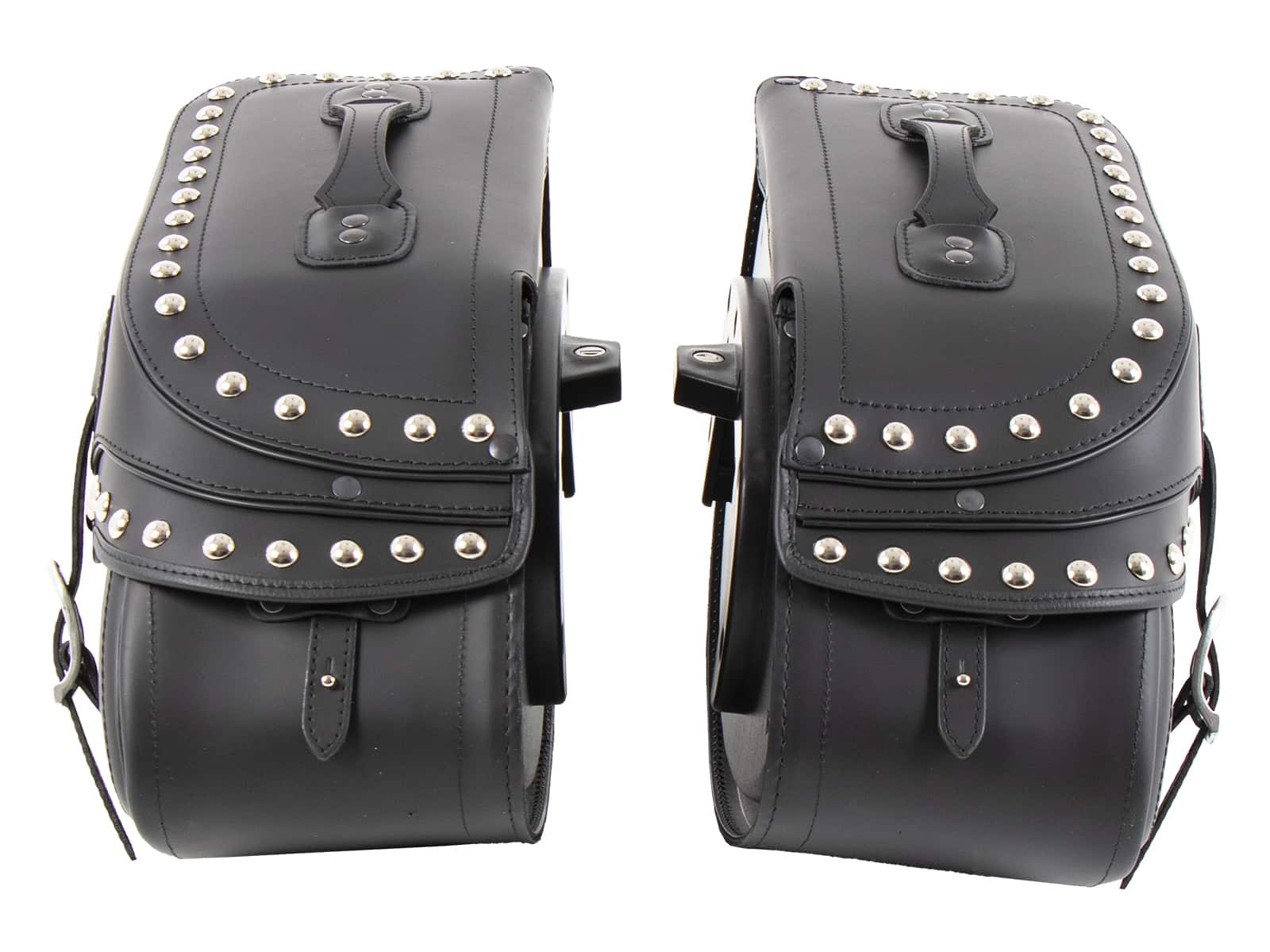 Jeu de sacoches de selle Buffalo Big Custom noir pour support C-Bow Hepco & Becker