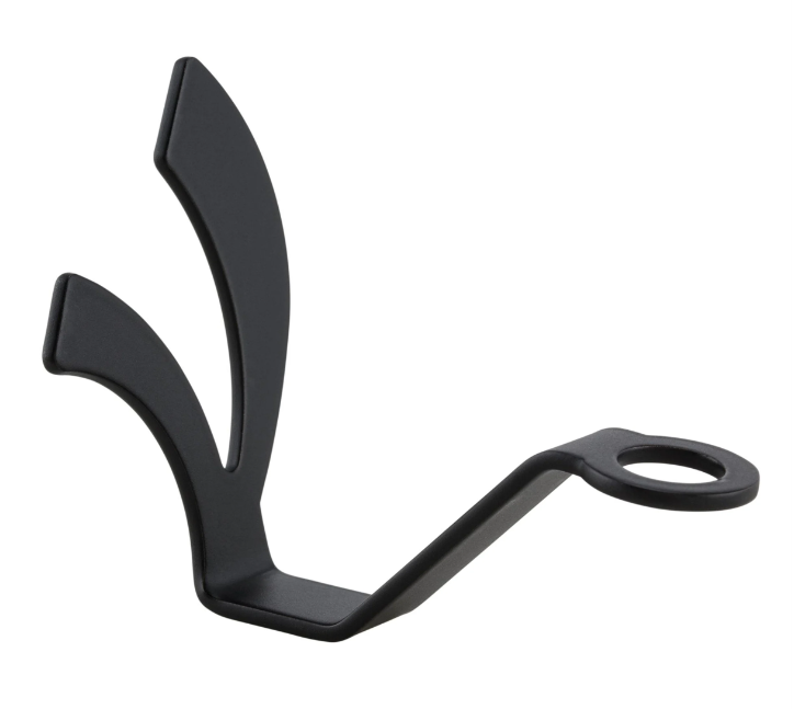 Crochet pour casque, sous le siège pour Vespa, noir mat