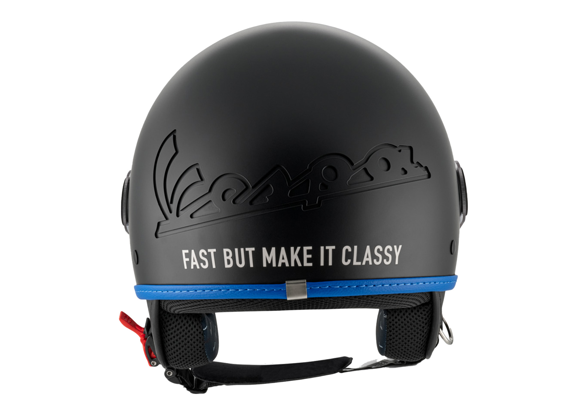 Casque jet Vespa Visor 4.0 DEC Blade noir mat