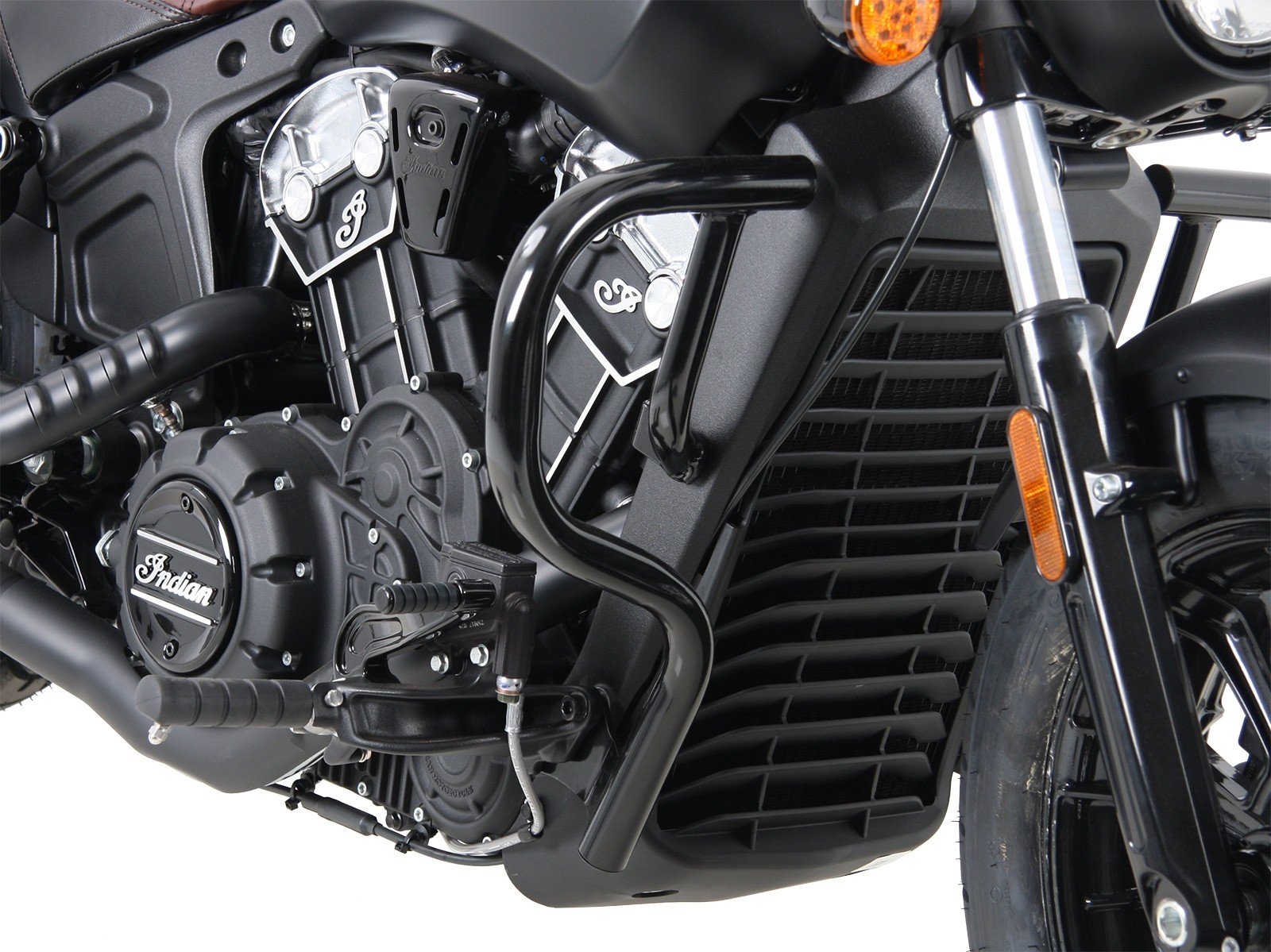 Arceau de protection moteur noir pour Indian Scout Bobber (2017-)