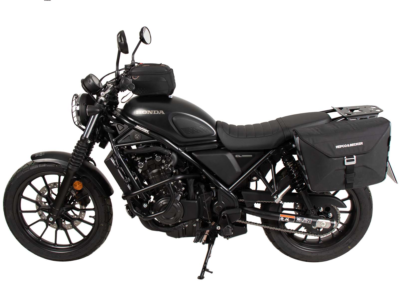 Support latéral C-Bow gauche noir pour Honda CL 500 Scrambler (23-) Hepco & Becker
