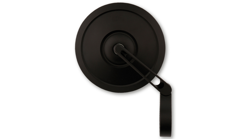 HIGHSIDER pro Lenkerendenspiegel Retro Schwarz Kurz (1Stck.)