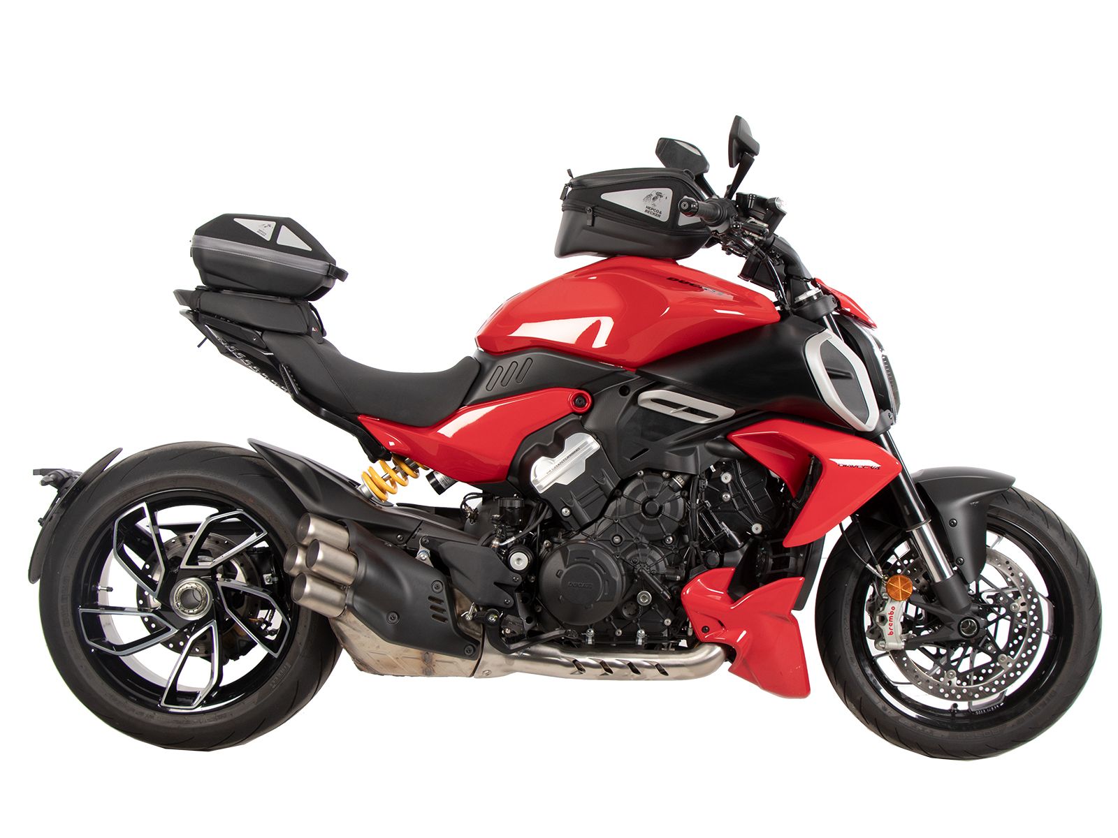 Anneau de réservoir Basic avec unité de fermeture de la sacoche de réservoir pour Ducati Diavel V4 (23-) Hepco & Becker