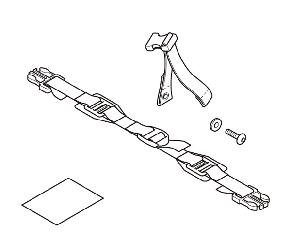 Kit de montage pour sac siège passager original Honda CB 650 F/ CB 500 F/ CBR 650 F/ CBR 300 R/ CBR 500 R