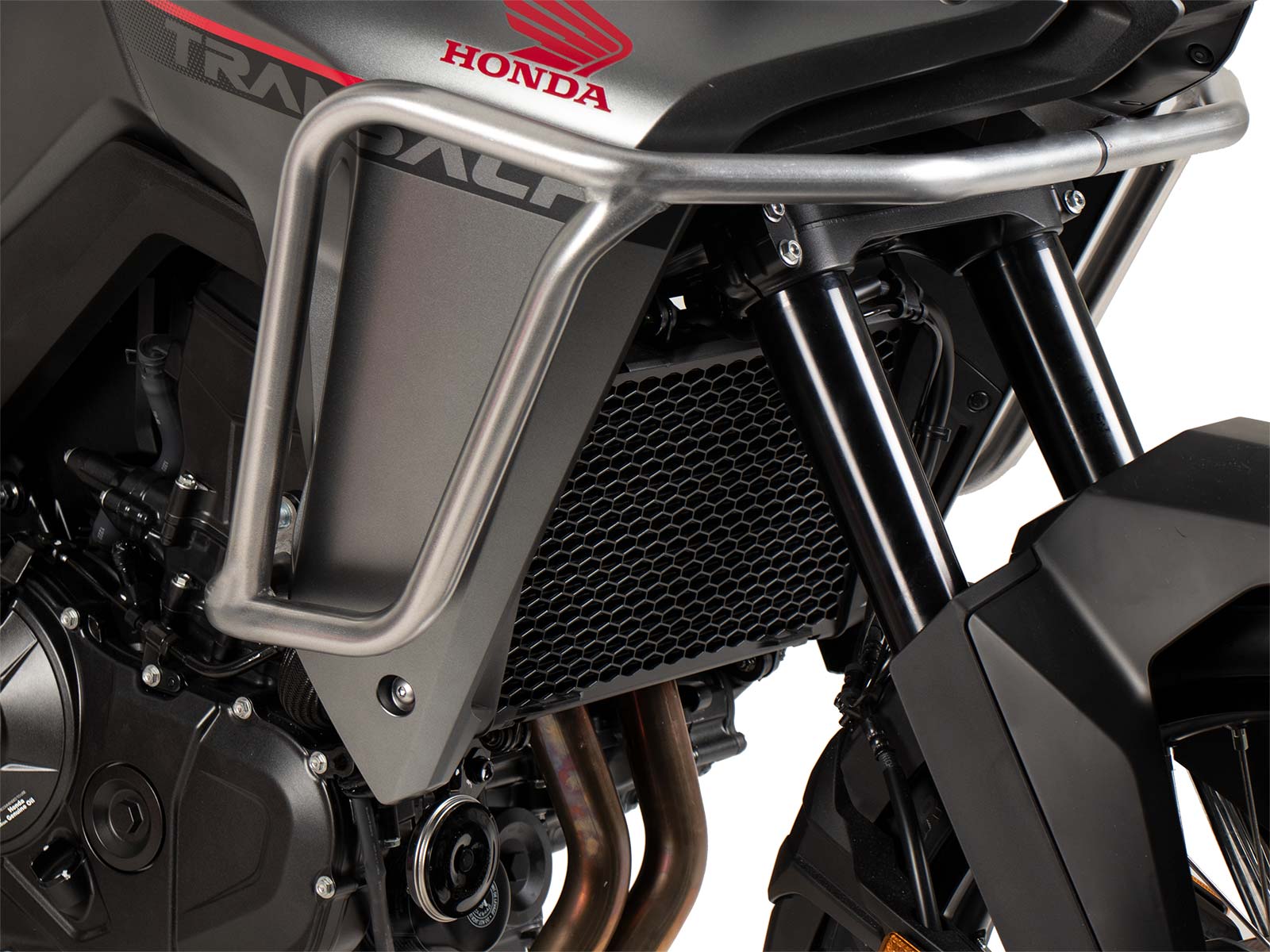 Arceau de protection du réservoir argenté pour Honda XL 750 Transalp (25- ) Hepco & Becker