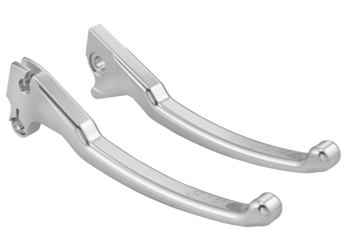 Jeu de leviers sport frein gauche/droit pour Vespa LX/​LXV/​S/​Primavera/​Sprint 50-150ccm, argent