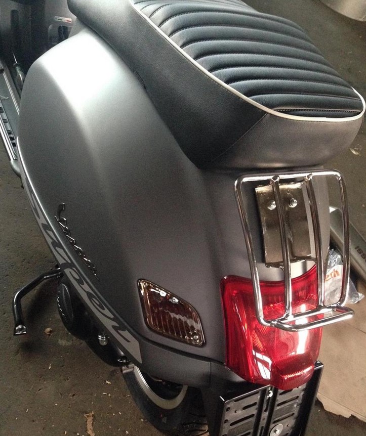 Porte-bagages arrière 70's pour Vespa GTS/GTV/GT 125-300ccm 4T LC, chrome