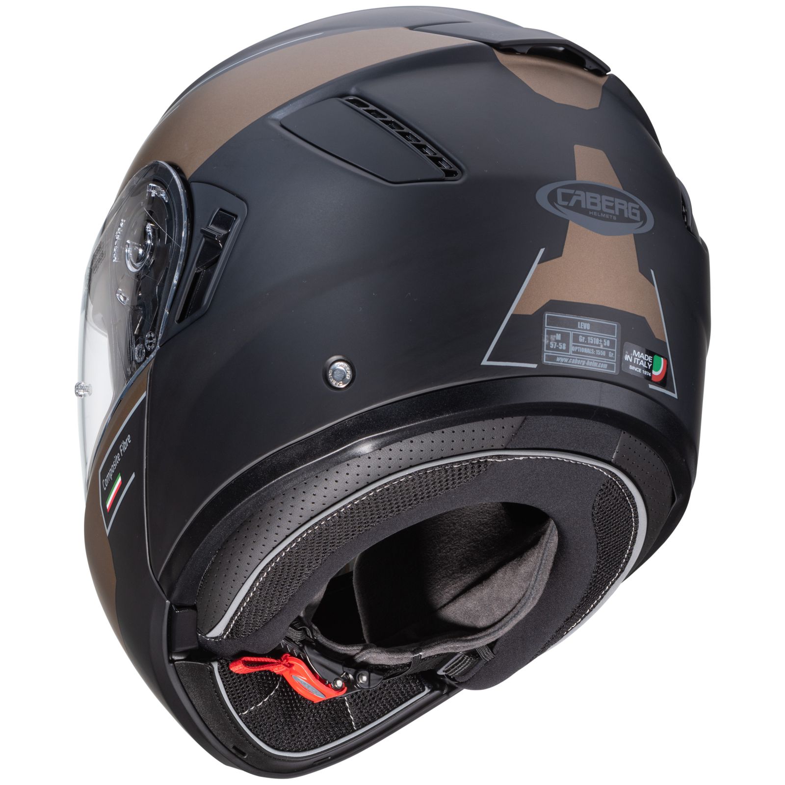 Caberg casque Levo Prospect, noir mat/bronze