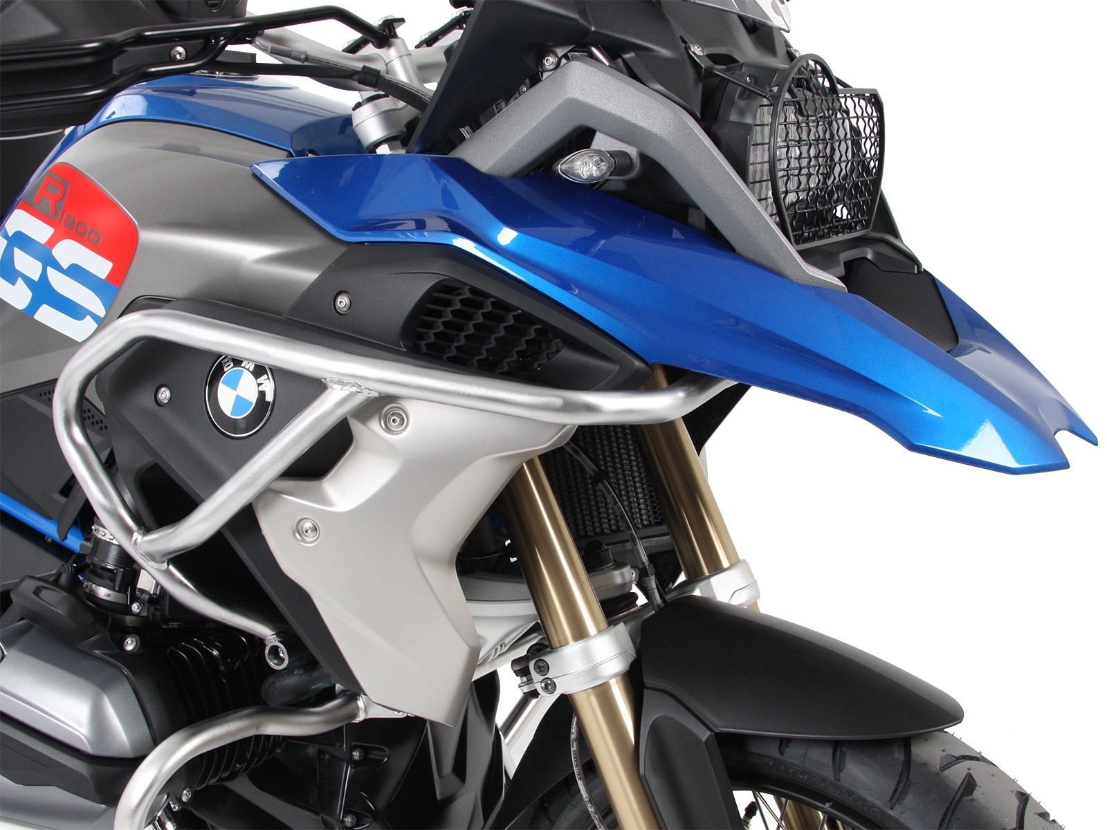 Arceau de protection du réservoir en acier inoxydable pour BMW R 1250 GS (19-23) Hepco & Becker
