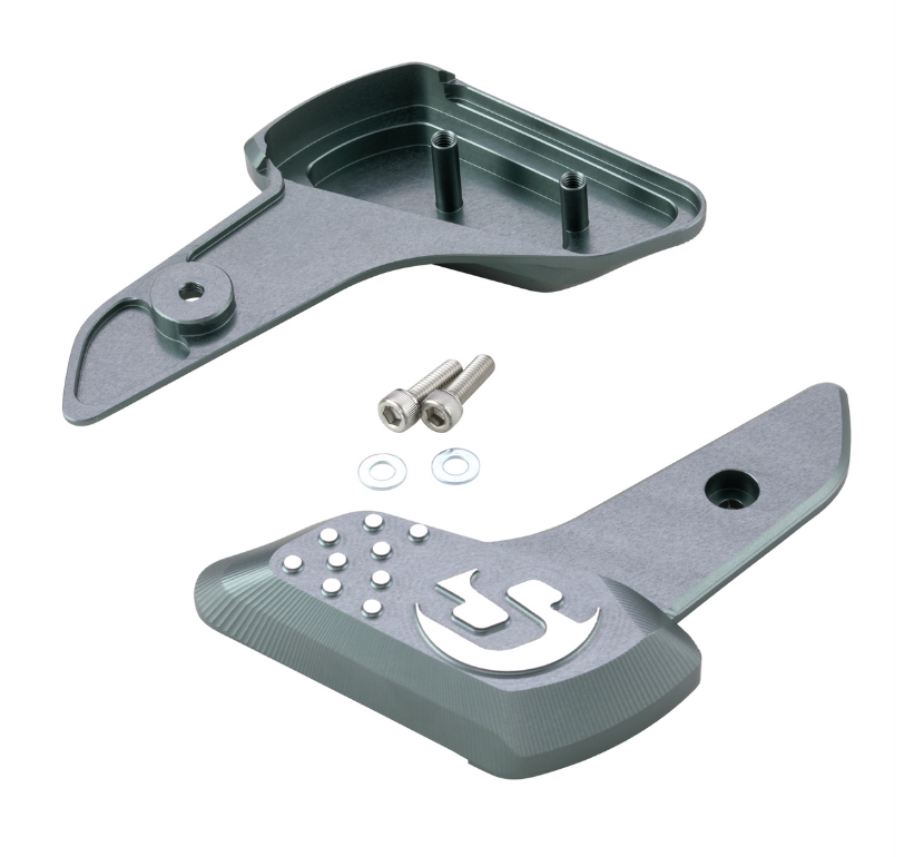 Repose-pieds droit et gauche pour Vespa Primavera /Sprint 50-150ccm 2T/4T AC, gris mat