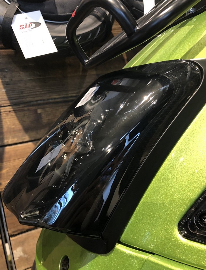 Conversion de feu arrière de cadre pour Vespa GTS/​GTS Super/​GTV 125-300ccm ('14-'18), noir mat