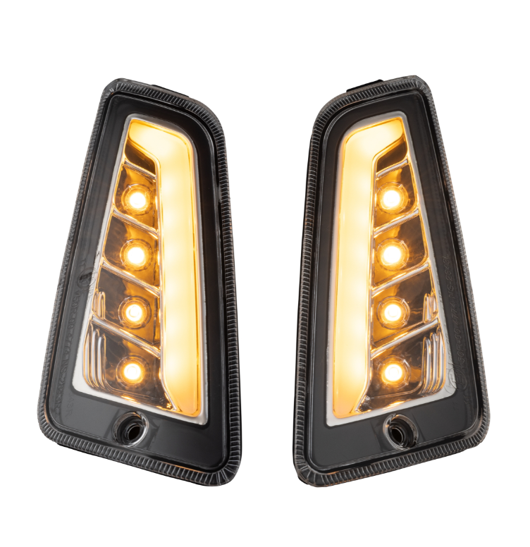 Kit de clignotants avant & arrière pour Vespa GTS/GTS Super/GTV 125-300ccm, clair