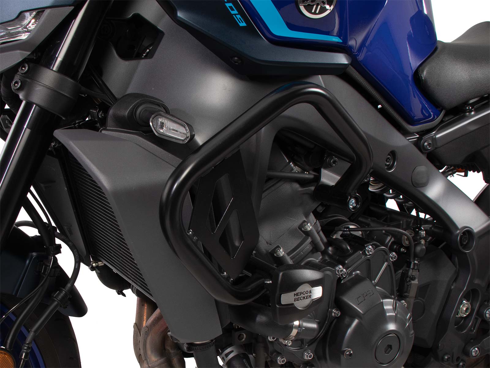 Arceau de protection du moteur avec coussinets de protection pour Yamaha MT-09 (24-) Hepco & Becker