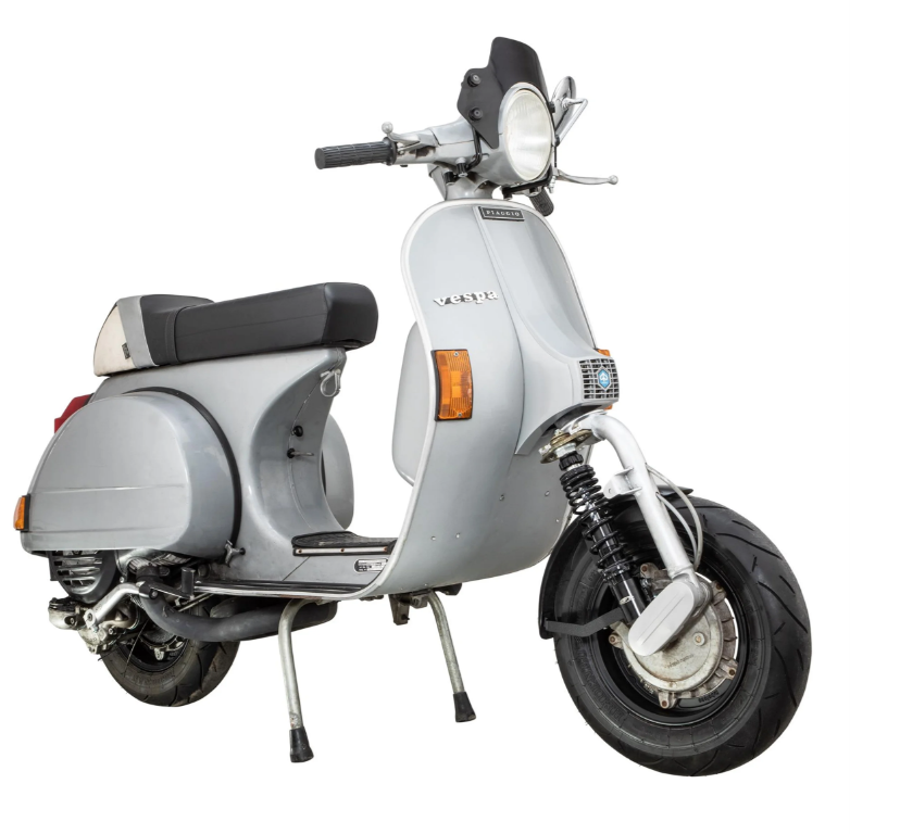 Aile 2.0 Garelli Race EVO II pour Vespa PX 80-200ccm, GFK noir, support noir