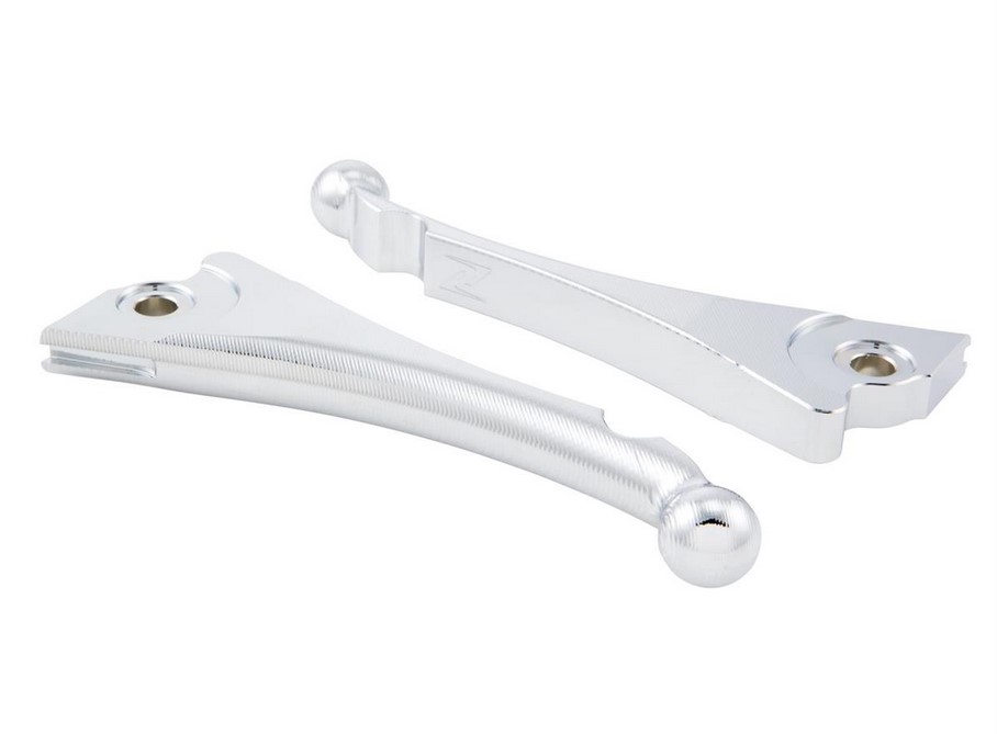 Kit levier de frein sport ZELIONI Shorty 3D pour Vespa, droite et gauche, chrome
