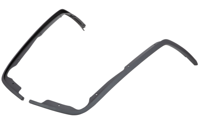Tube mono fente jambière gris mat pour Vespa Primavera/Sprint 50-150ccm