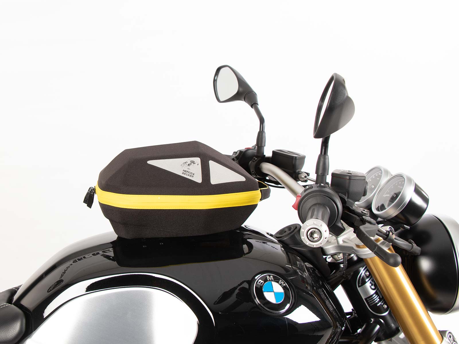 Anneau de réservoir Basic avec unité de fermeture de la sacoche de réservoir pour BMW R nineT Racer (17-20) Hepco & Becker