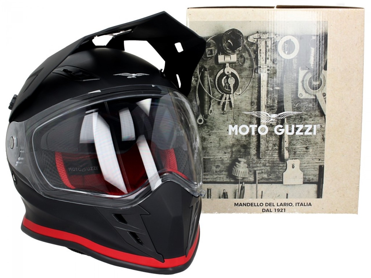 Casque Moto Guzzi Adventure Touring V85TT noir