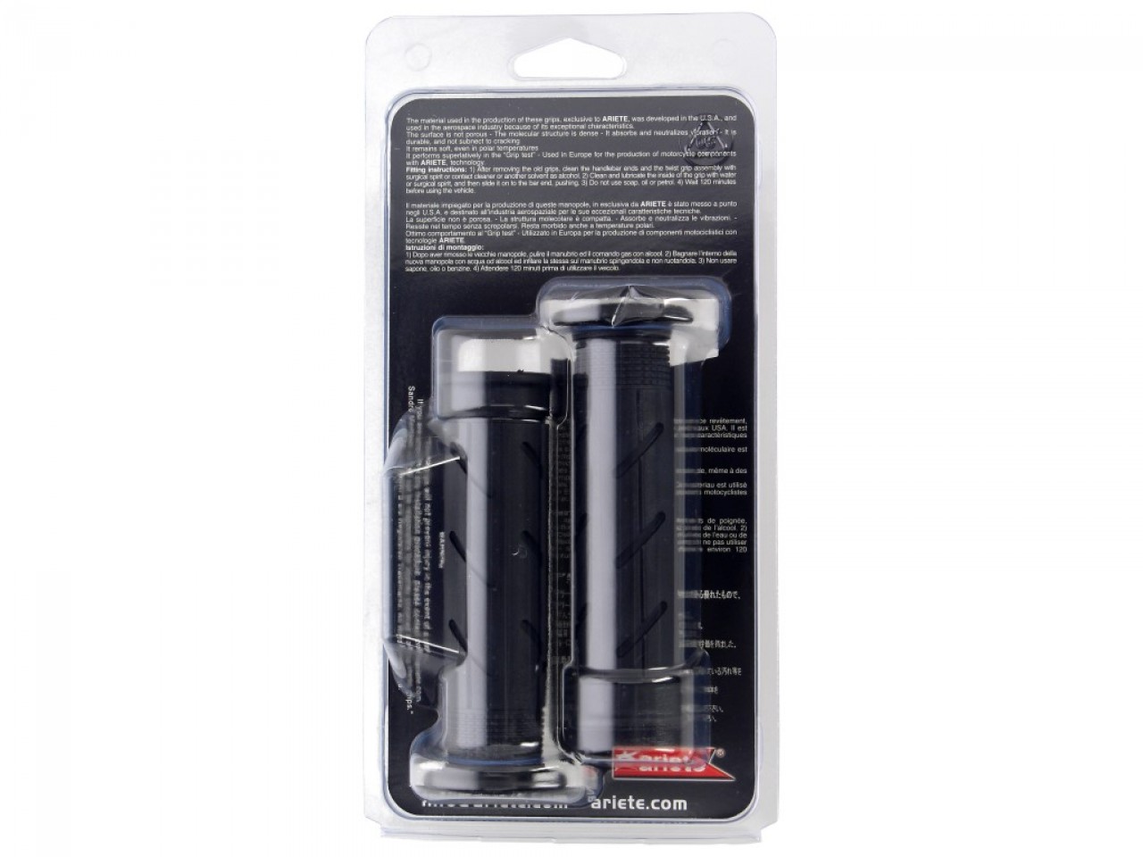 ariete Kit de caoutchouc de poignée ouvert, longueur : 120 mm, noir