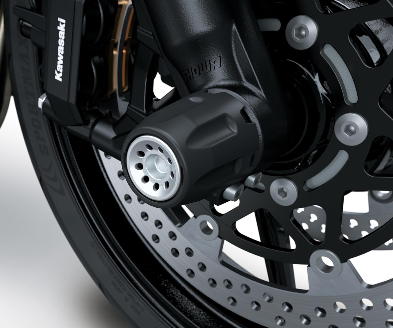 Capuchons d'essieu avant pour Z 1000 (14-) / Z 1100/SE (26-) Original Kawasaki