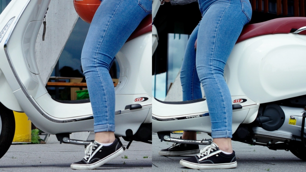 Adaptateur pour abaissement de l'amortisseur, arrière pour Vespa Primavera/Sprint, acier