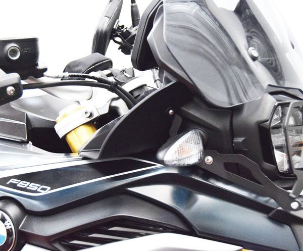 Déflecteurs d'air supérieurs pour BMW F 850 GS (18-21), noir mat