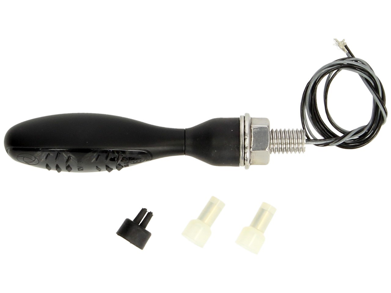 Clignotants Kellermann, Micro 1000 LED Dark, acier, LED, V/H, G/D, 12 V, noir satiné, M8x20