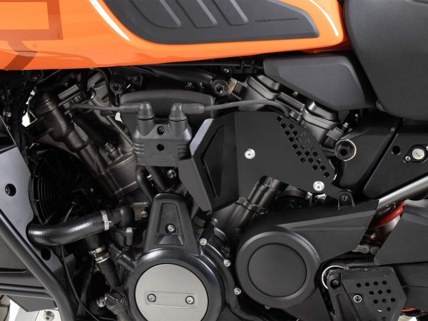 Pare-chaleur en acier inoxydable noir pour Harley Davidson Pan America (21-) Hepco & Becker