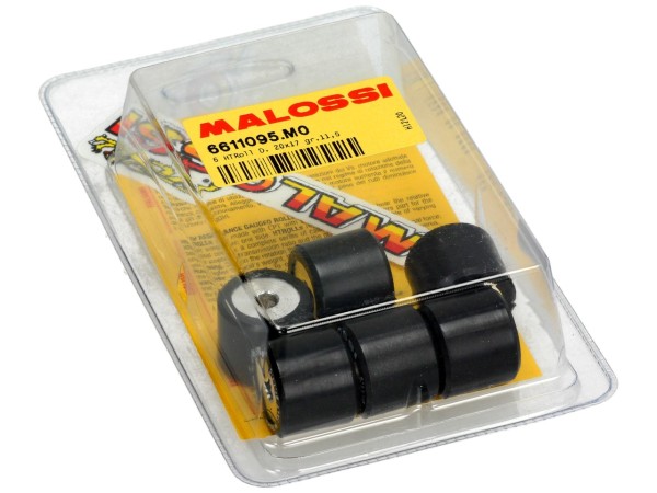 Jeu de galets de variateur Malossi, 20x17 mm, 11,5 g, pièces : 6