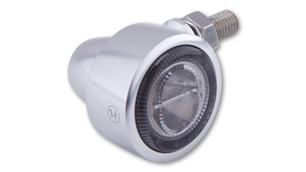 HIGHSIDER Pro Classic-X1 LED Indicator boîtier argent / lentille gris fumée (paire), avant & arrière