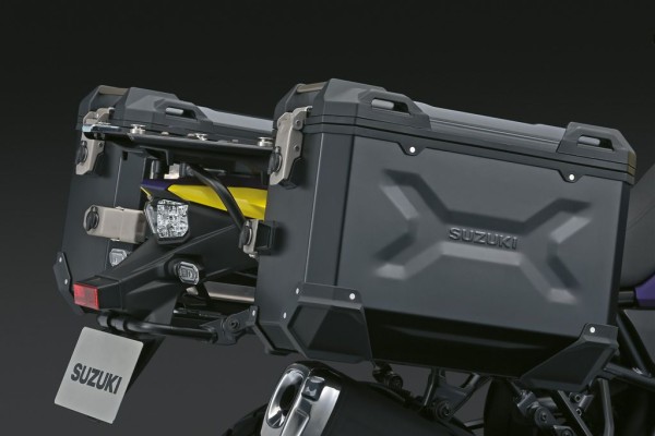 Set de valises latérales en aluminium (noir) pour Suzuki V-Strom 800DE 2023- Accessoires d'origine