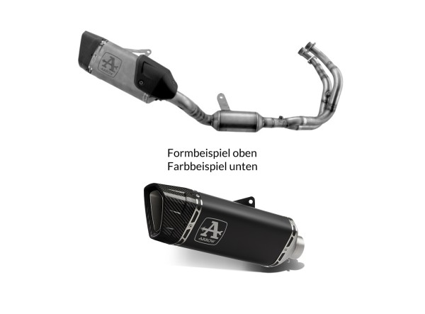 ARROW Auspuffanlage PISTA DARK für Yamaha R7 Modelljahr 2021-