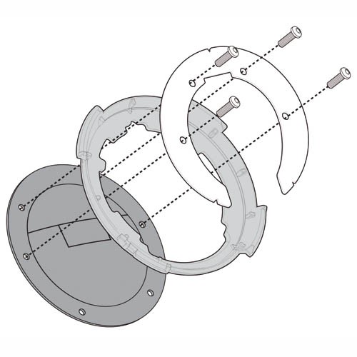 Fixation de réservoir pour différents modèles Honda Givi