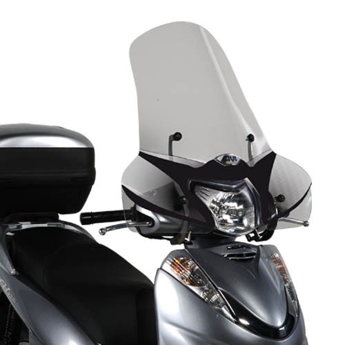 Pare-brise grand transparent, pour Honda SH 300 (07-11) - 440x665 mm (hxl) Givi
